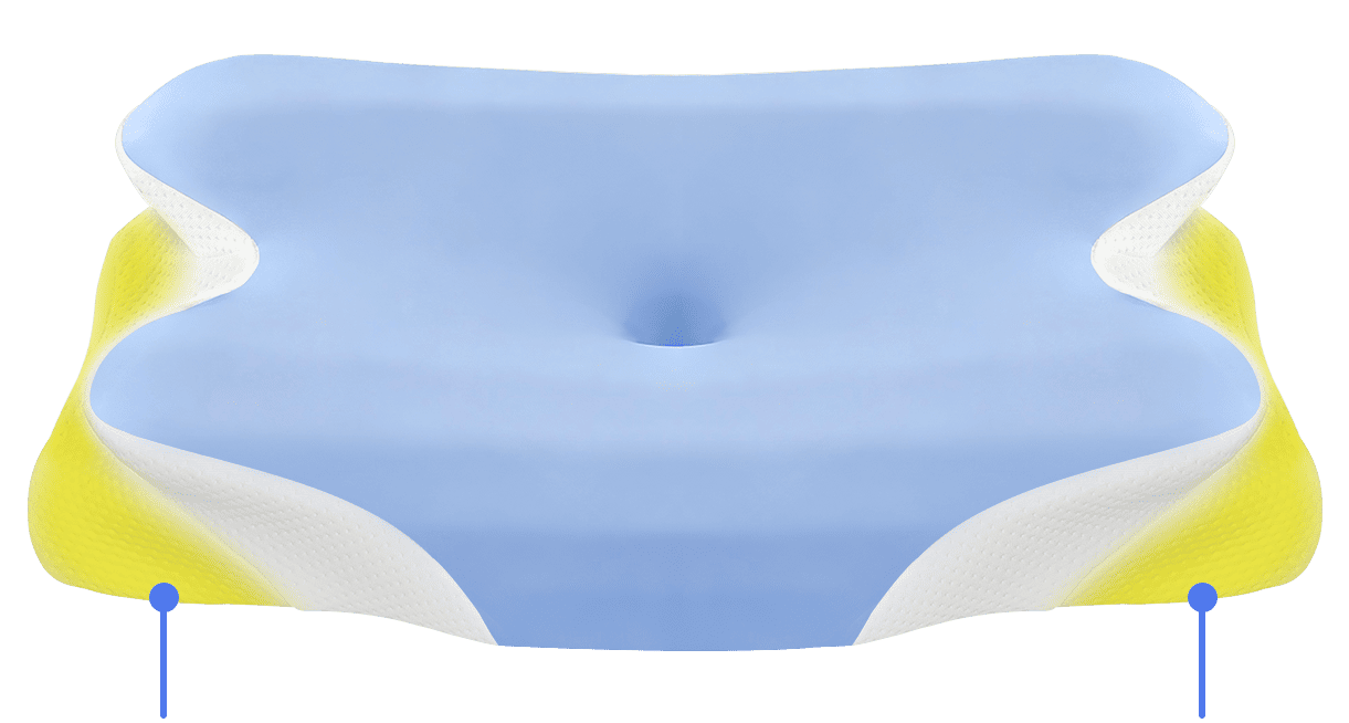 Melara Max pillow side profile